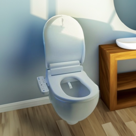 Abattant WC japonais Lavant Séchant Confort Hygiène